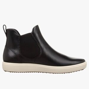 New Ecco Black Leather Ankle Boots size10